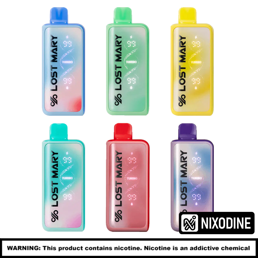 Lost Mary MT35000 TURBO Rechargable Disposable | 35000 Puffs | 5% Nixodine | 5 Count Display product image